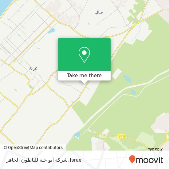 Карта شركة أبو جبة للباطون الجاهز