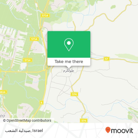 صيدلية الشعب map