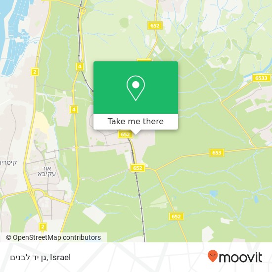 גן יד לבנים map