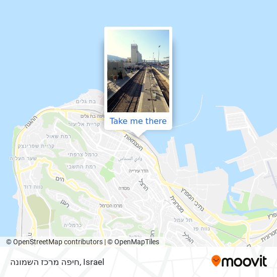 חיפה מרכז השמונה map