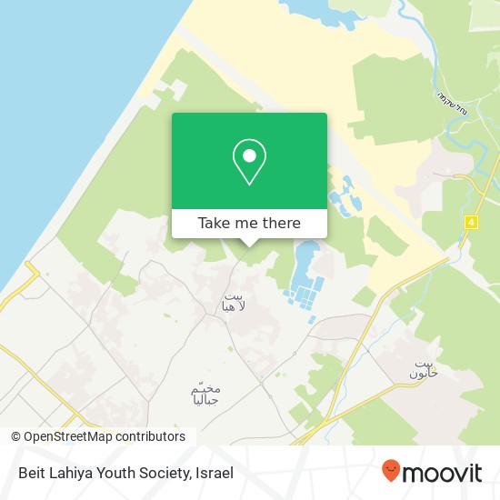 Beit Lahiya Youth Society map