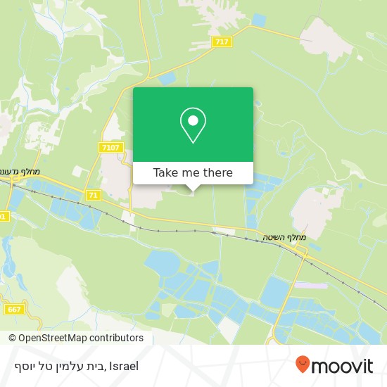 Карта בית עלמין טל יוסף