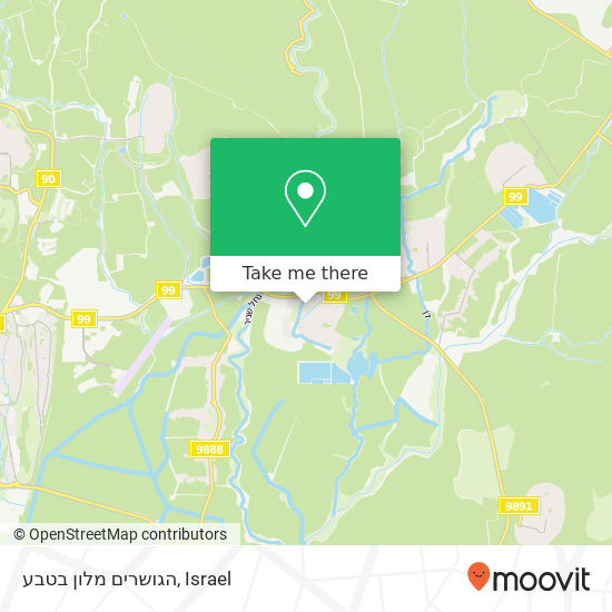 הגושרים מלון בטבע map