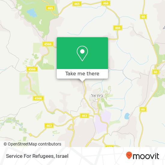 Service For Refugees map