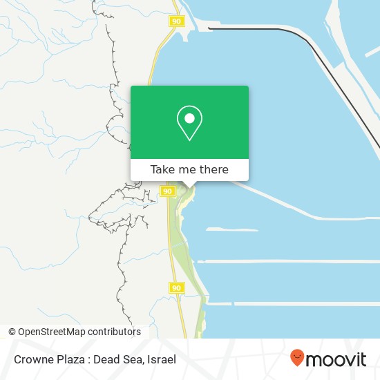 Crowne Plaza : Dead Sea map