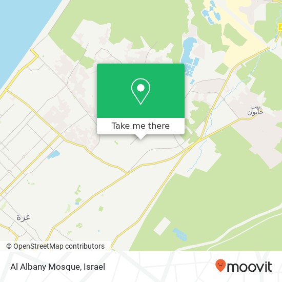 Al Albany Mosque map