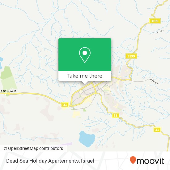 Dead Sea Holiday Apartements map