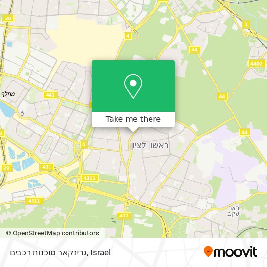 גרינקאר סוכנות רכבים map