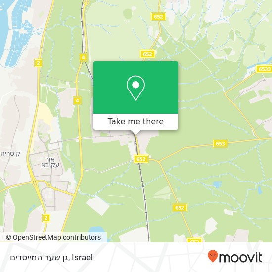 גן שער המייסדים map