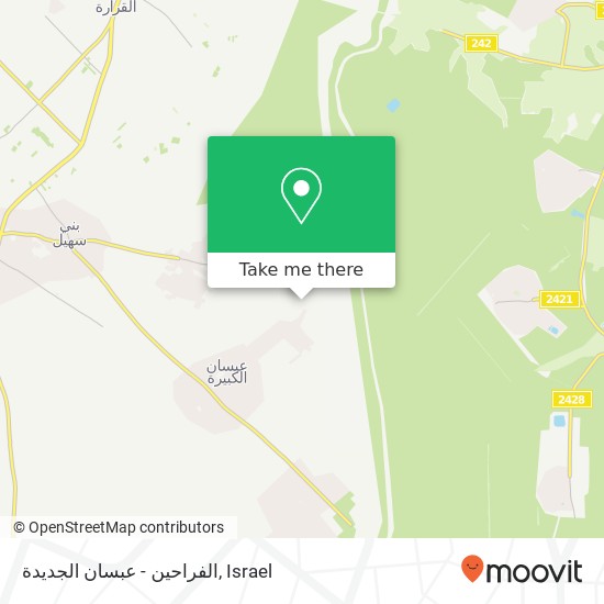 الفراحين - عبسان الجديدة map