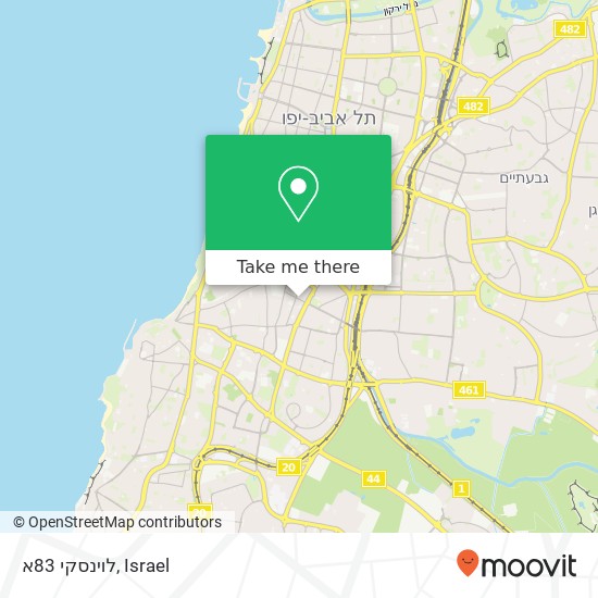 לוינסקי 83א map