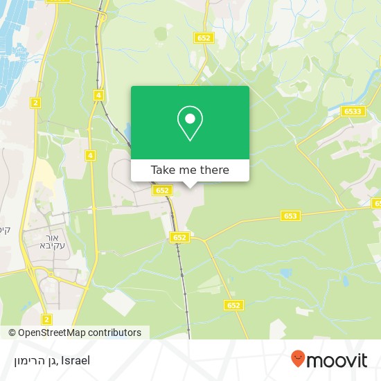 גן הרימון map