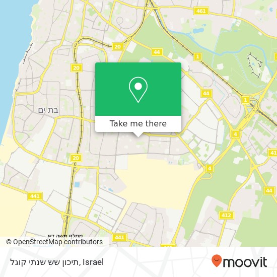 תיכון שש שנתי קוגל map