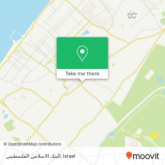 البنك الاسلامي الفلسطيني map