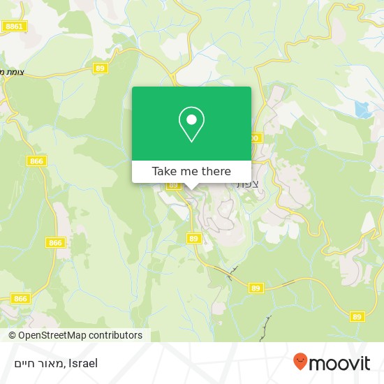 מאור חיים map