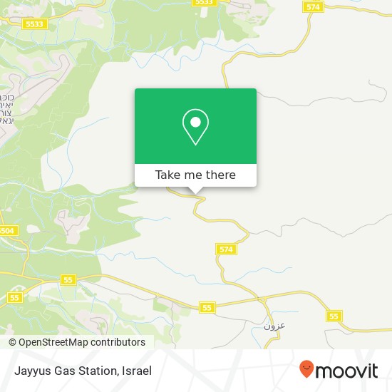 Карта Jayyus Gas Station