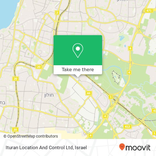 Ituran Location And Control Ltd map