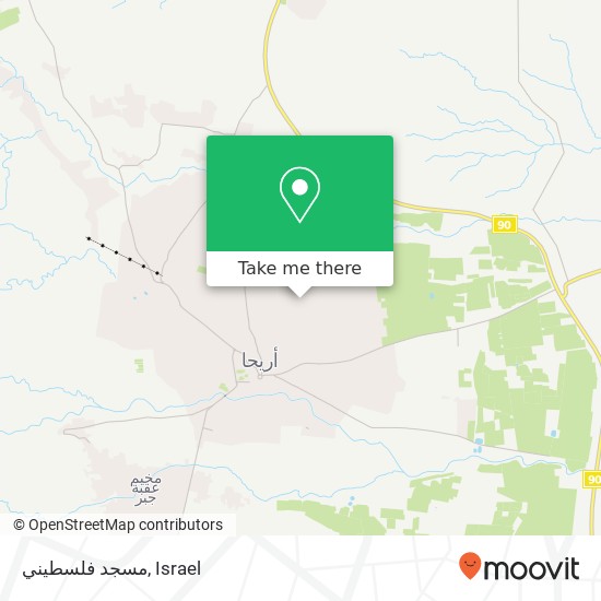 Карта مسجد فلسطيني