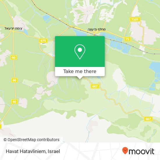 Карта Havat Hatavliniem