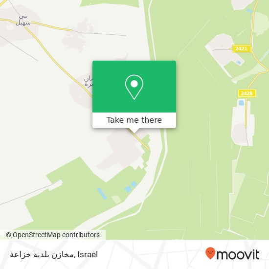 مخازن بلدية خزاعة map