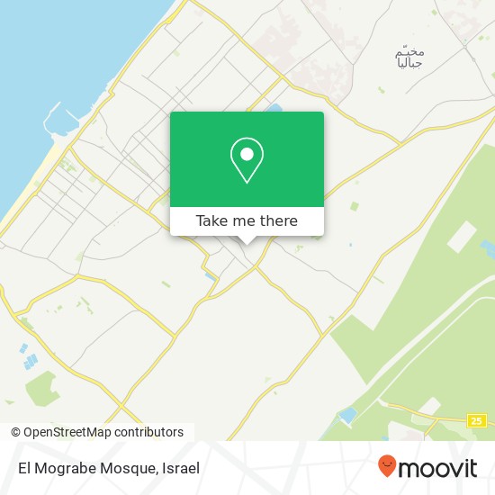 El Mograbe Mosque map