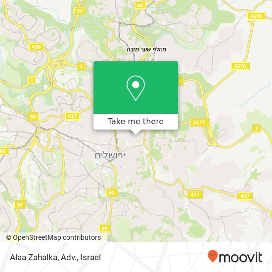 Карта Alaa Zahalka, Adv.