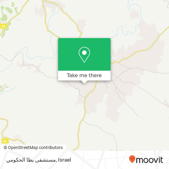 مستشفى يطا الحكومي map