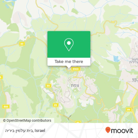 בית עלמין ביריה map