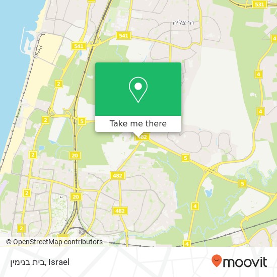 בית בנימין map