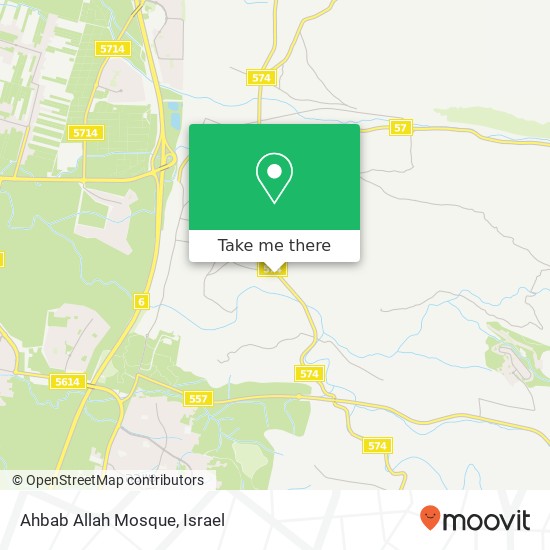 Ahbab Allah Mosque map