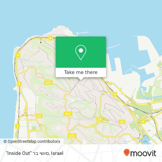 "Inside Out" סושי בר map