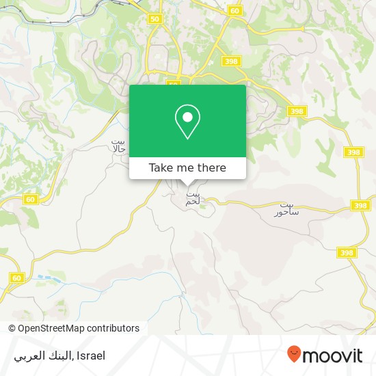 البنك العربي map