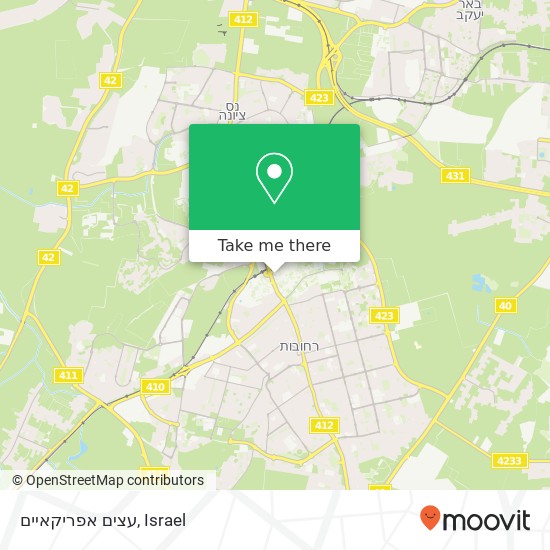 עצים אפריקאיים map