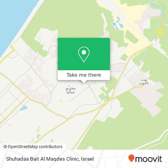 Shuhadaa Bait Al Maqdes Clinic map