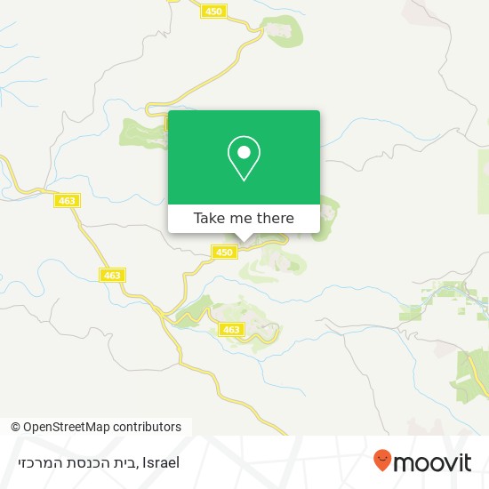 Карта בית הכנסת המרכזי