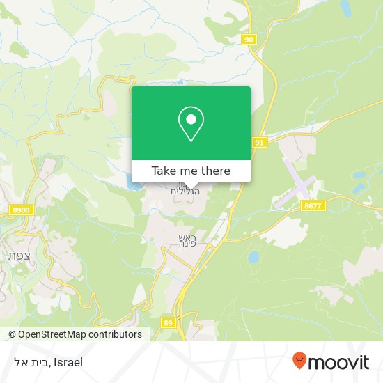 בית אל map