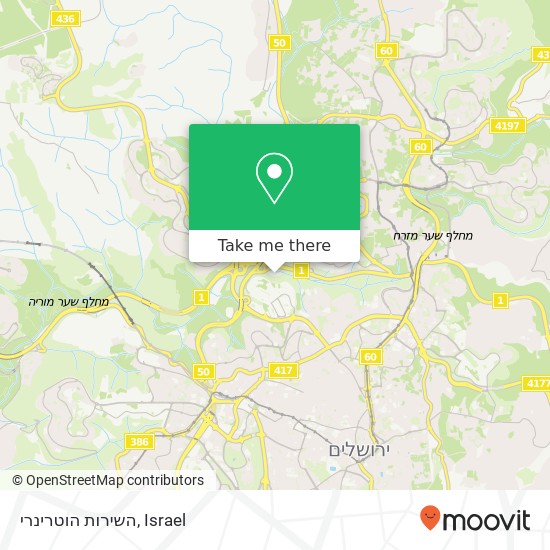 השירות הוטרינרי map