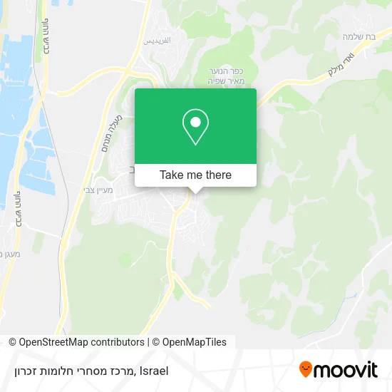 Карта מרכז מסחרי חלומות זכרון