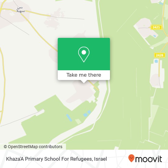 Khaza'A Primary School For Refugees map