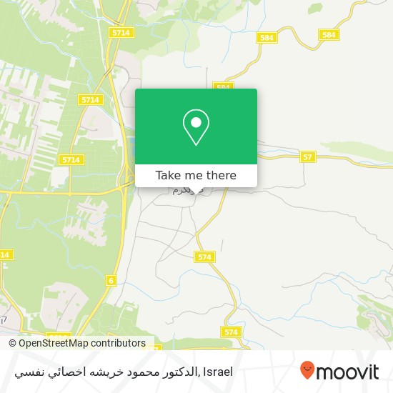 الدكتور محمود خريشه اخصائي نفسي map