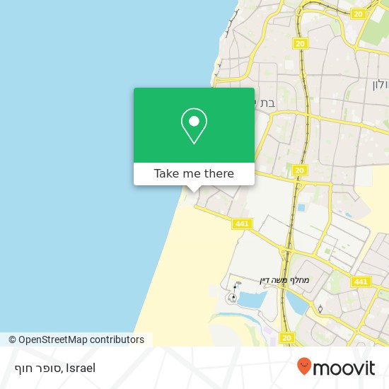 סופר חוף map