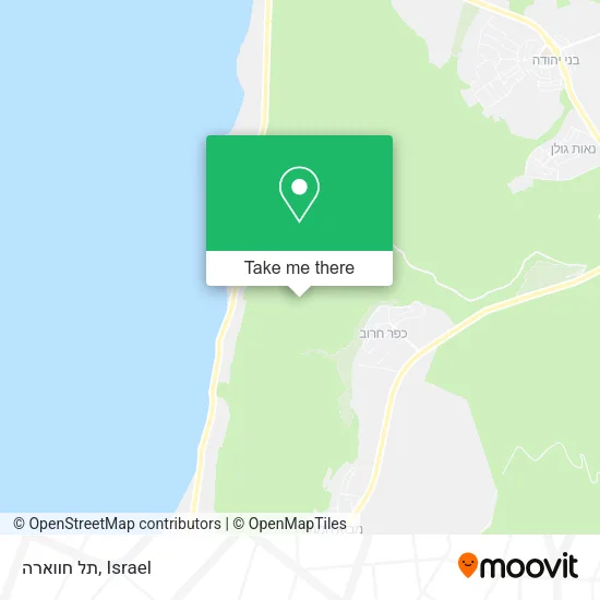 Карта תל חווארה