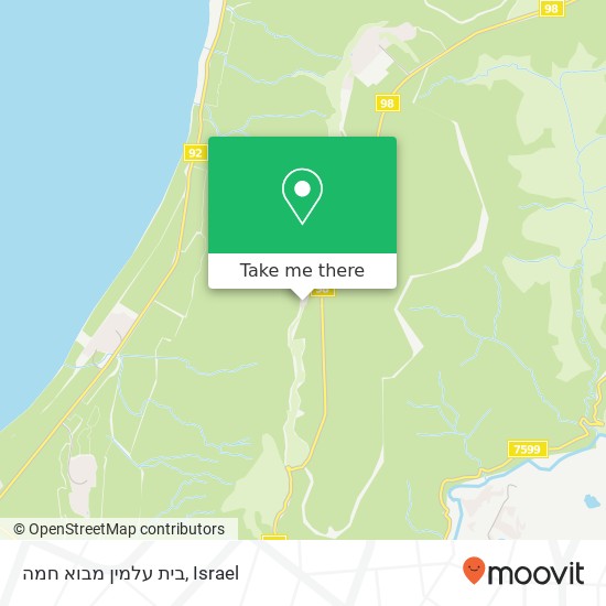 בית עלמין מבוא חמה map