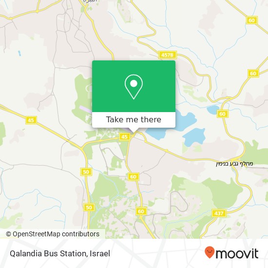 Qalandia Bus Station map