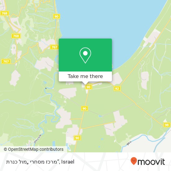 Карта מרכז מסחרי „מול כנרת”