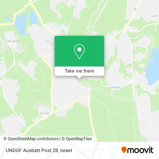 UNDOF Ausbatt Post 28 map