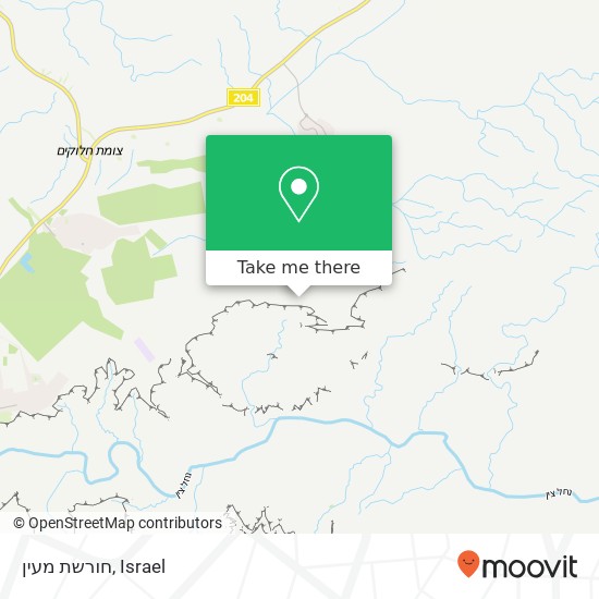 חורשת מעין map