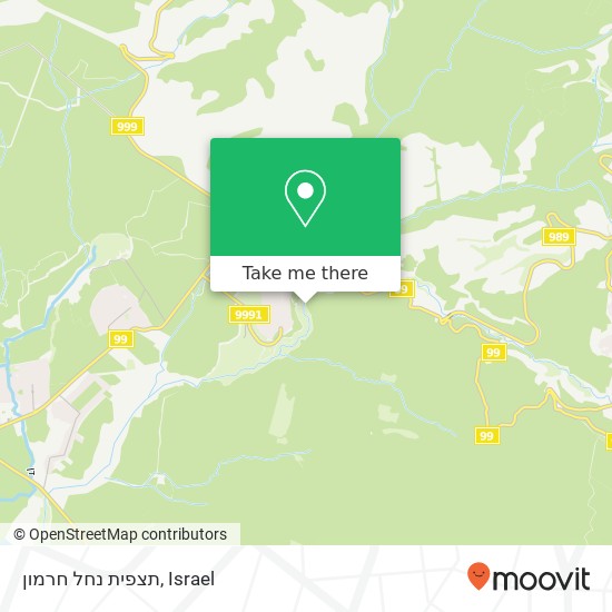 תצפית נחל חרמון map