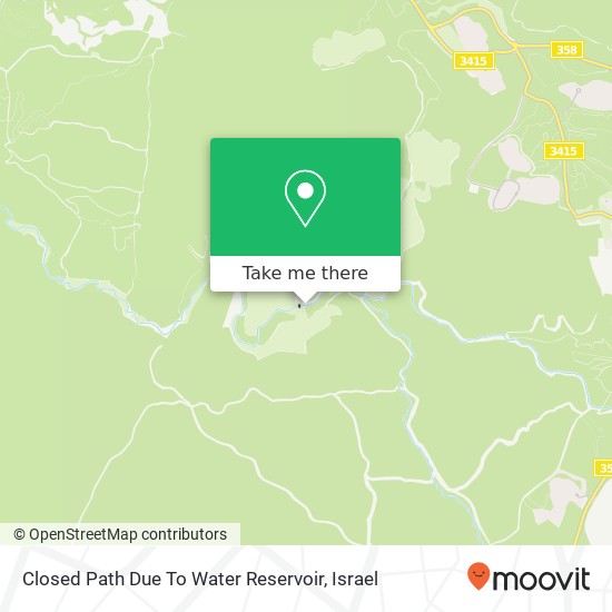Closed Path Due To Water Reservoir map