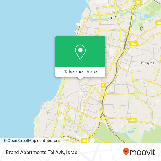 Карта Brand Apartments Tel Aviv